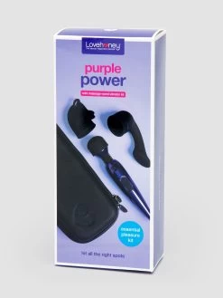 Lovehoney Purple Power Mini Massage Wand Vibrator Kit (4 Piece) -Online Sex toys shop 80270 a44583 purple 006