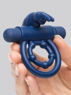 Lovehoney Bionic Bullet 5 Function Vibrating Rabbit Cock Ring -Online Sex toys shop 80282 a22186 blue 003
