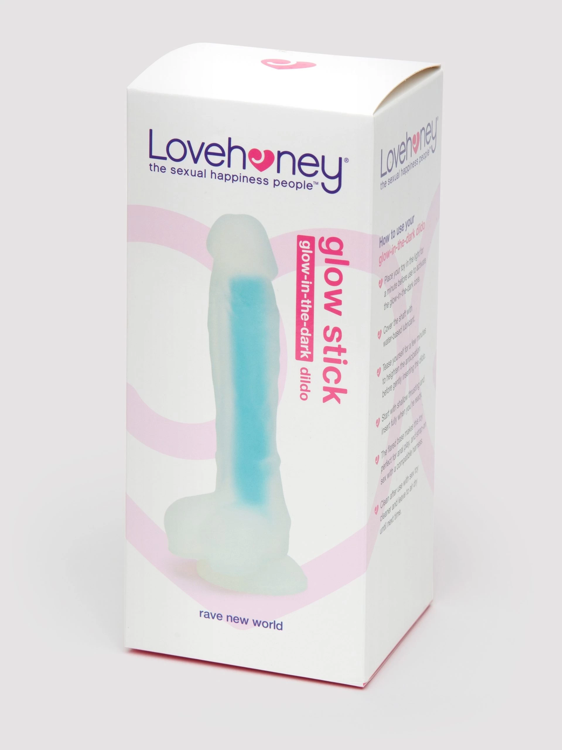 Lovehoney Glow-in-the-Dark Dildo 7.5 Inch 8 Lovehoney Glow-in-the-Dark Dildo 7.5 Inch - Image 6