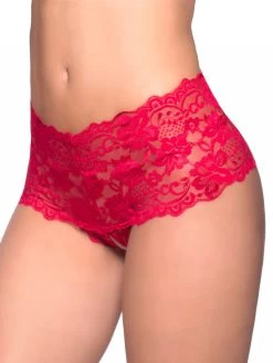 Oh La La Cheri Curves Plus Size Red Lace Crotchless Panties -Online Sex toys shop 80475 a29379 red x size 001