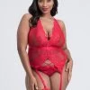 Lovehoney Plus Size Beau Red Lace Basque Set -Online Sex toys shop 80887 a44934 red x size 000