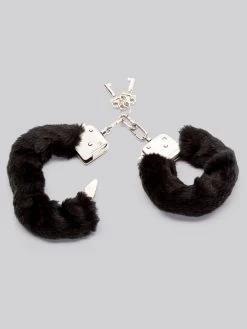Lovehoney Black Furry Handcuffs -Online Sex toys shop 80 a80 black 001
