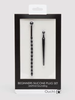 Ouch! Beginner's 3mm/5mm Silicone Urethral Dilator Set -Online Sex toys shop 81009 a45003 black 004