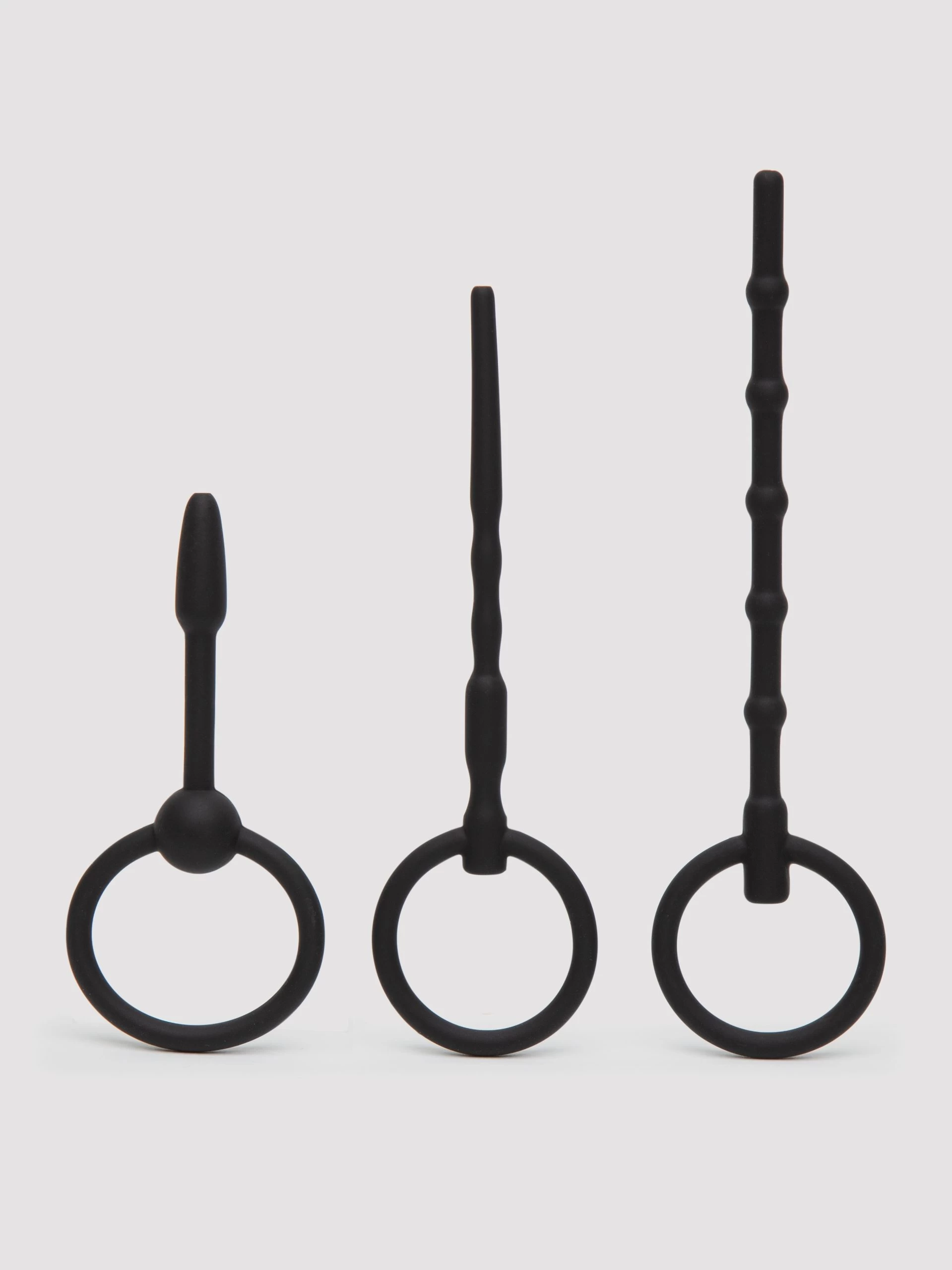 Ouch! Beginner's Silicone Hollow Urethral Plug Set (3 Piece) 3 Ouch! Beginner's Silicone Hollow Urethral Plug Set (3 Piece)