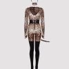 Lovehoney Fantasy Plus Size Leopard Print Feline Frisky Catsuit Costume -Online Sex toys shop 81506 a45221 brown x size 000