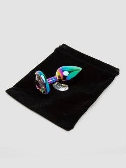 Rear Assets Small Jeweled Rainbow Heart Aluminum Butt Plug 2 Inch -Online Sex toys shop 81577 a45250 rainbow 004