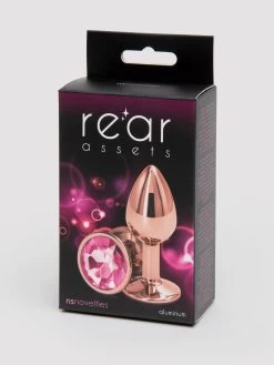 Rear Assets Small Jewelled Rose Gold Metal Butt Plug 2 Inch -Online Sex toys shop 81578 a45251 gold 004