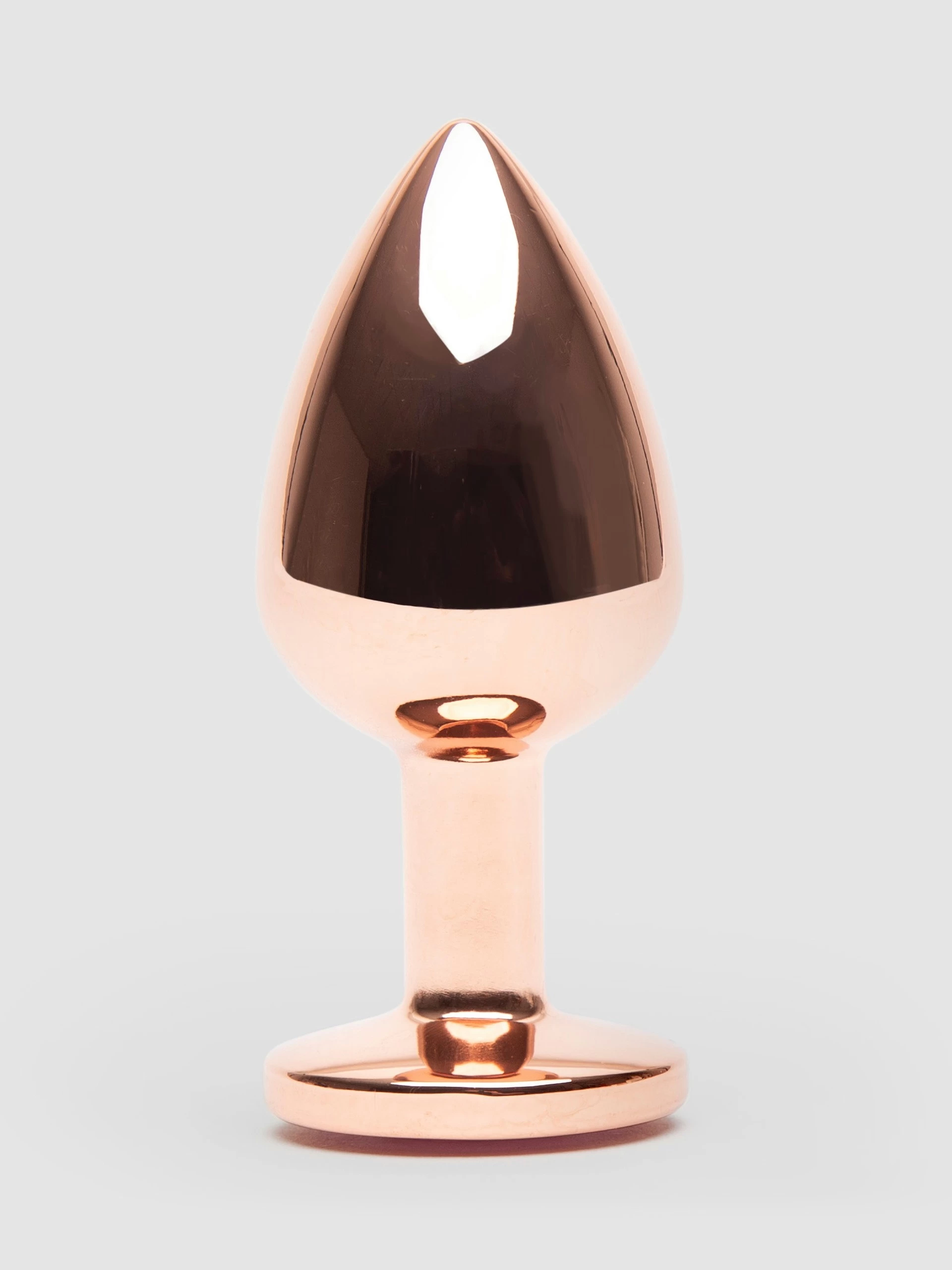 Rear Assets Medium Jeweled Rose Gold Aluminum Butt Plug 2.5 Inch 4 Rear Assets Medium Jeweled Rose Gold Aluminum Butt Plug 2.5 Inch - Image 2