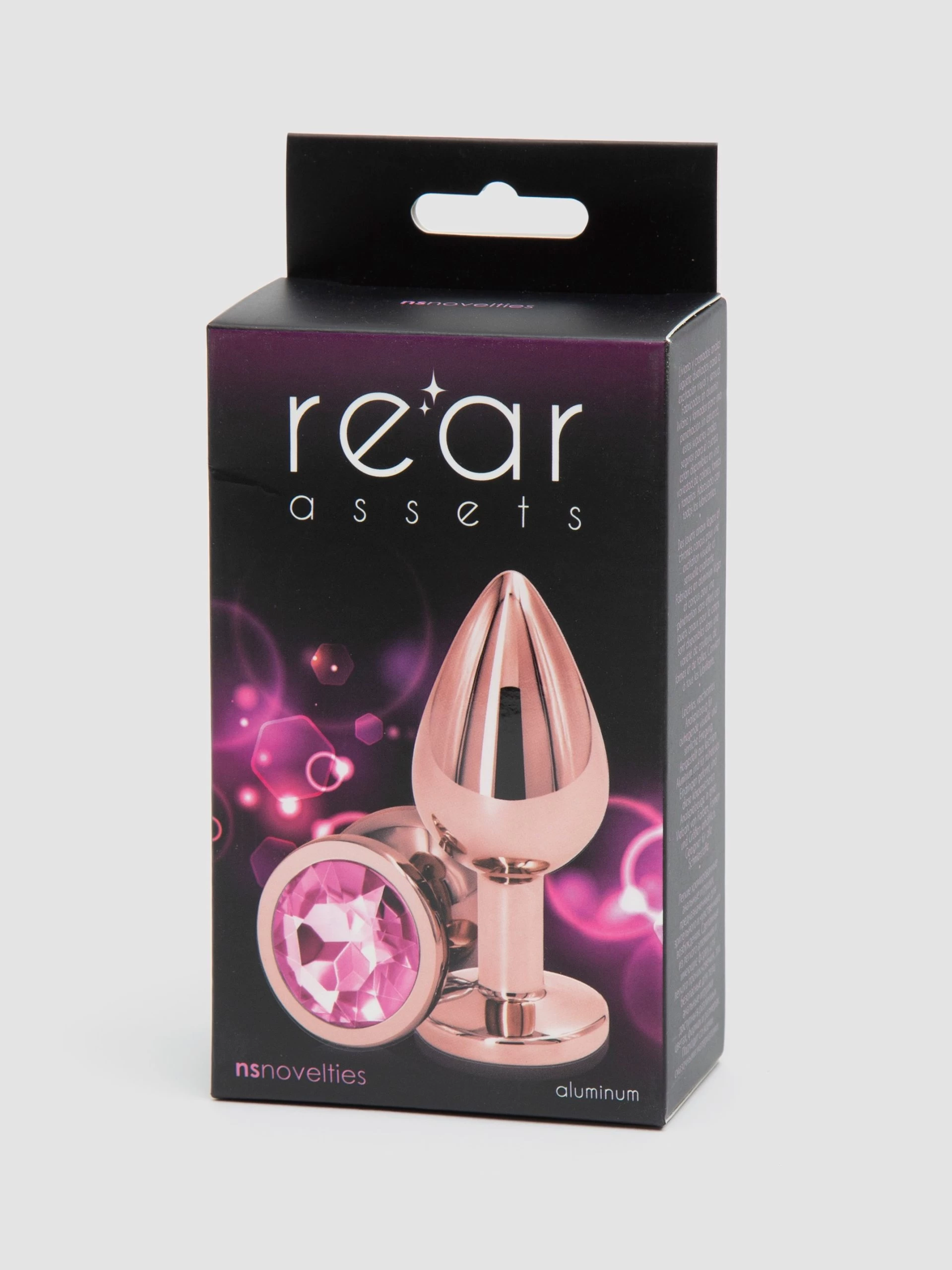 Rear Assets Medium Jeweled Rose Gold Aluminum Butt Plug 2.5 Inch 8 Rear Assets Medium Jeweled Rose Gold Aluminum Butt Plug 2.5 Inch - Image 6