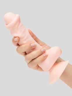 Lifelike Lover Classic Dual-Density Dildo With Moving Foreskin 8 Inch -Online Sex toys shop 81593 a45267 flesh pink 004