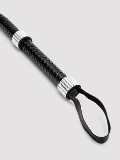 Leg Avenue Faux Leather Rhinestone Handle Whip -Online Sex toys shop 81665 a45303 black regular 002