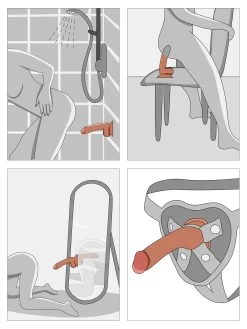 Lifelike Lover Classic Realistic Dildo 6 Inch -Online Sex toys shop 81744 a22814 flesh tan 005