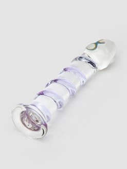 Lovehoney Sensual Glass Spiral Glass Dildo 7 Inch -Online Sex toys shop 81759 a45356 purple 002