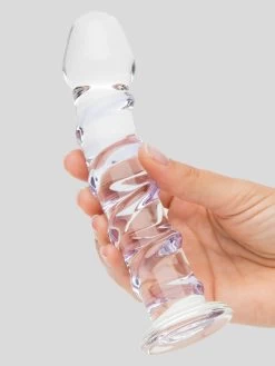 Lovehoney Sensual Glass Spiral Glass Dildo 7 Inch -Online Sex toys shop 81759 a45356 purple 003