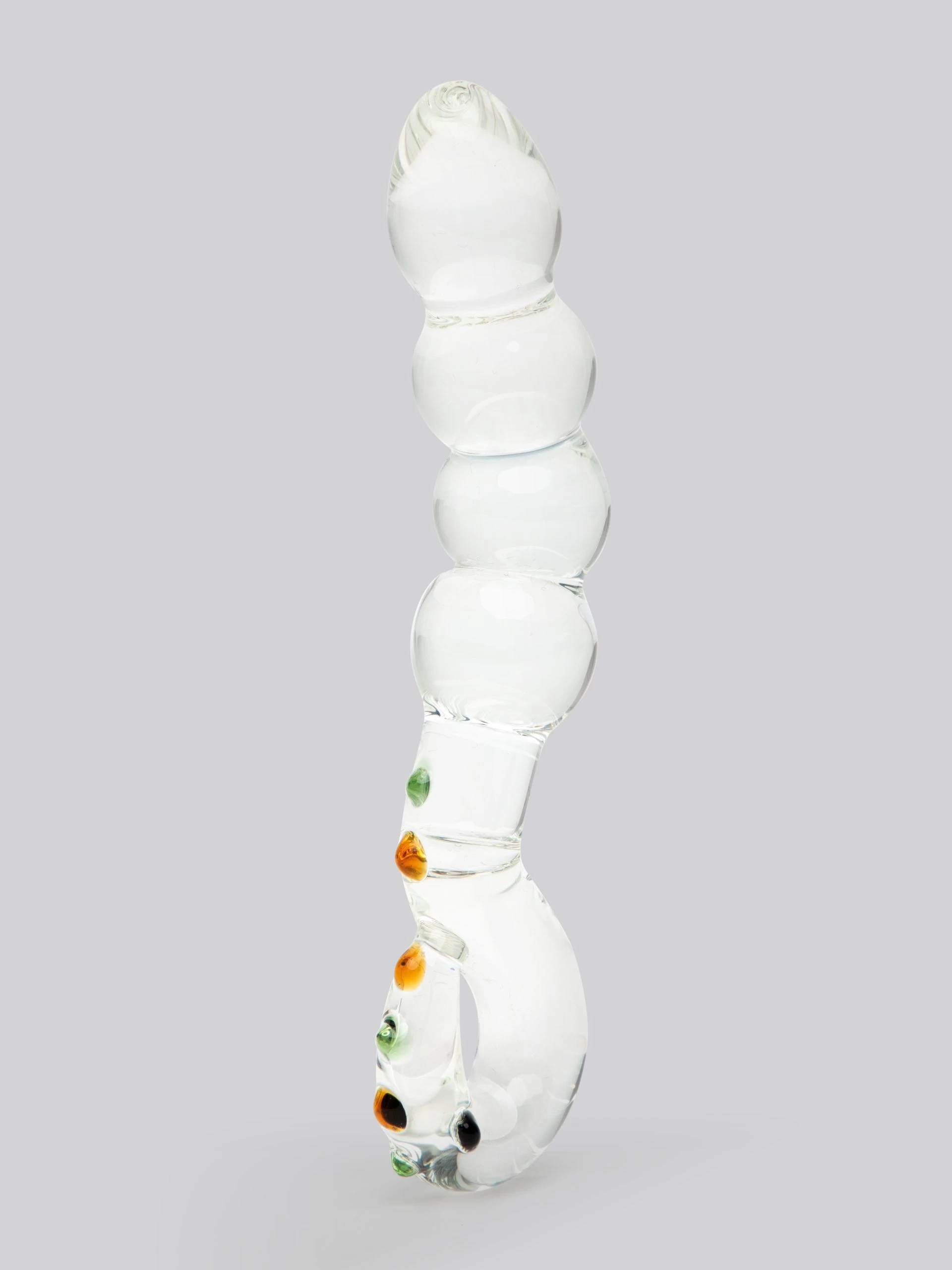 Lovehoney Sensual Glass Curved Beaded Dildo 4 Lovehoney Sensual Glass Curved Beaded Dildo - Image 2