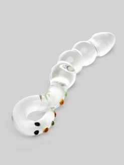 Lovehoney Sensual Glass Curved Beaded Dildo 10 Lovehoney Sensual Glass Curved Beaded Dildo -Online Sex toys shop 81765 a45362 clear 002