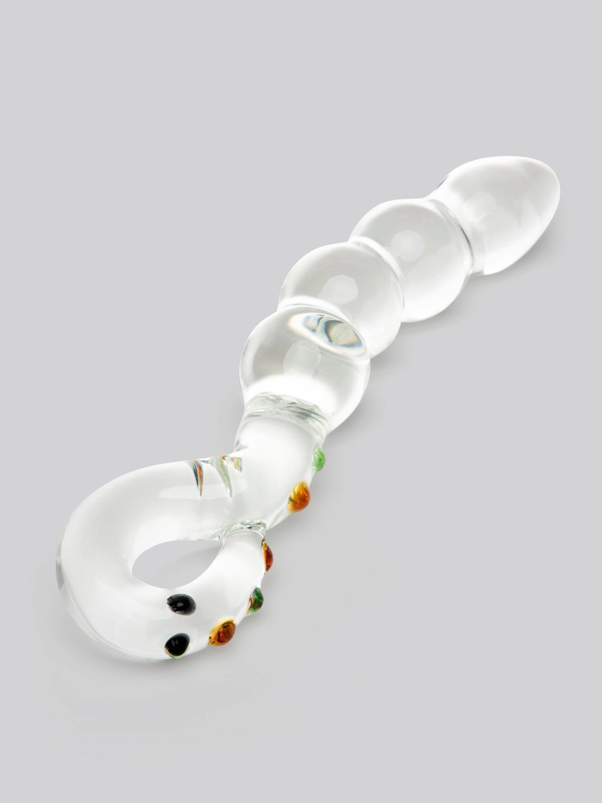 Lovehoney Sensual Glass Curved Beaded Dildo 5 Lovehoney Sensual Glass Curved Beaded Dildo - Image 3
