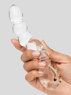 Lovehoney Sensual Glass Curved Beaded Dildo 11 Lovehoney Sensual Glass Curved Beaded Dildo -Online Sex toys shop 81765 a45362 clear 003