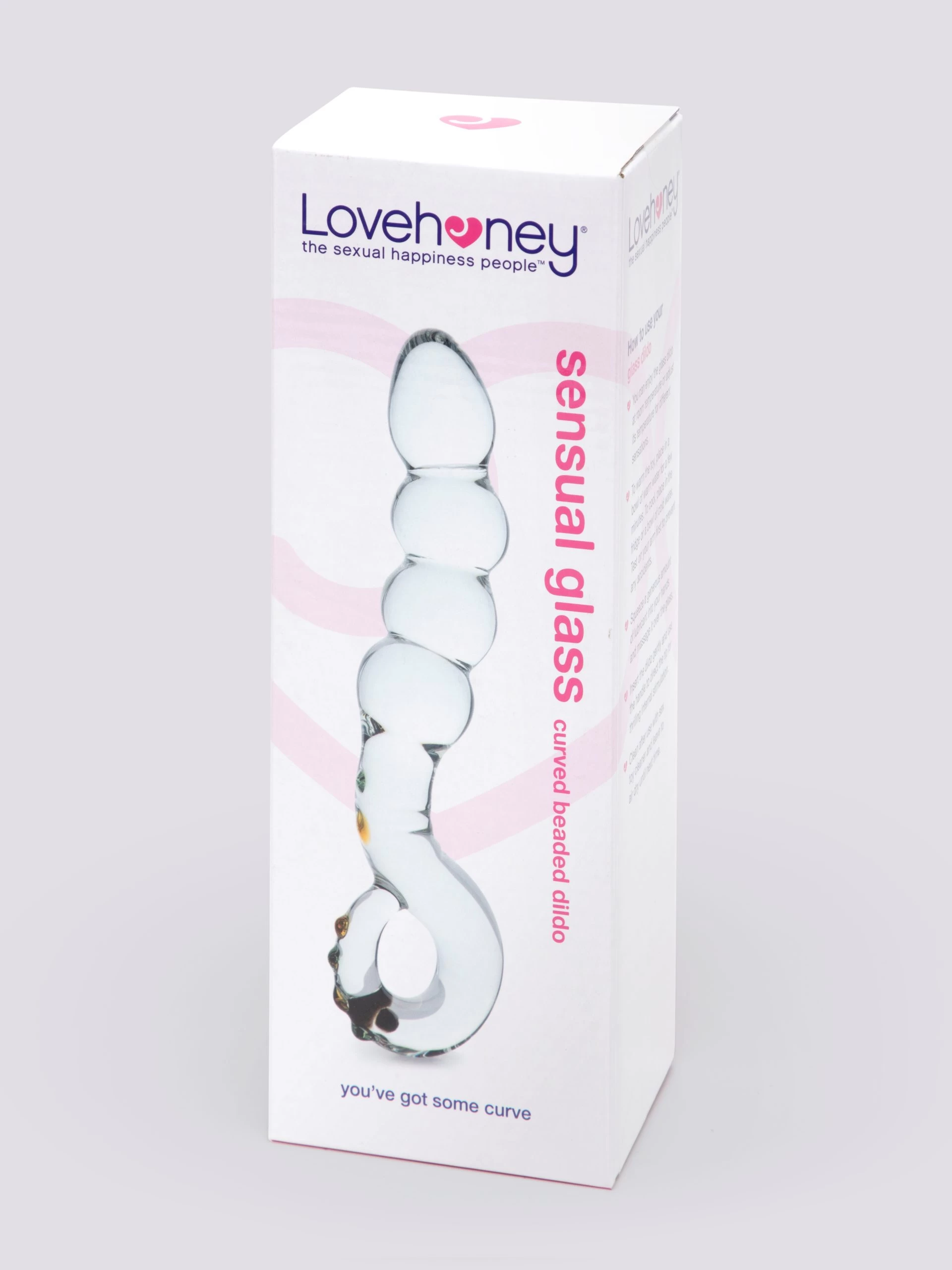 Lovehoney Sensual Glass Curved Beaded Dildo 8 Lovehoney Sensual Glass Curved Beaded Dildo - Image 6