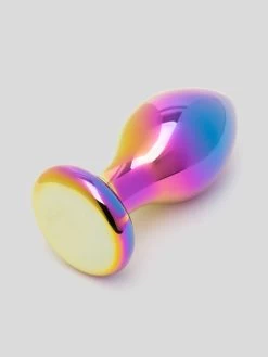Lovehoney Sensual Glass Small Iridescent Butt Plug 3 Inch
