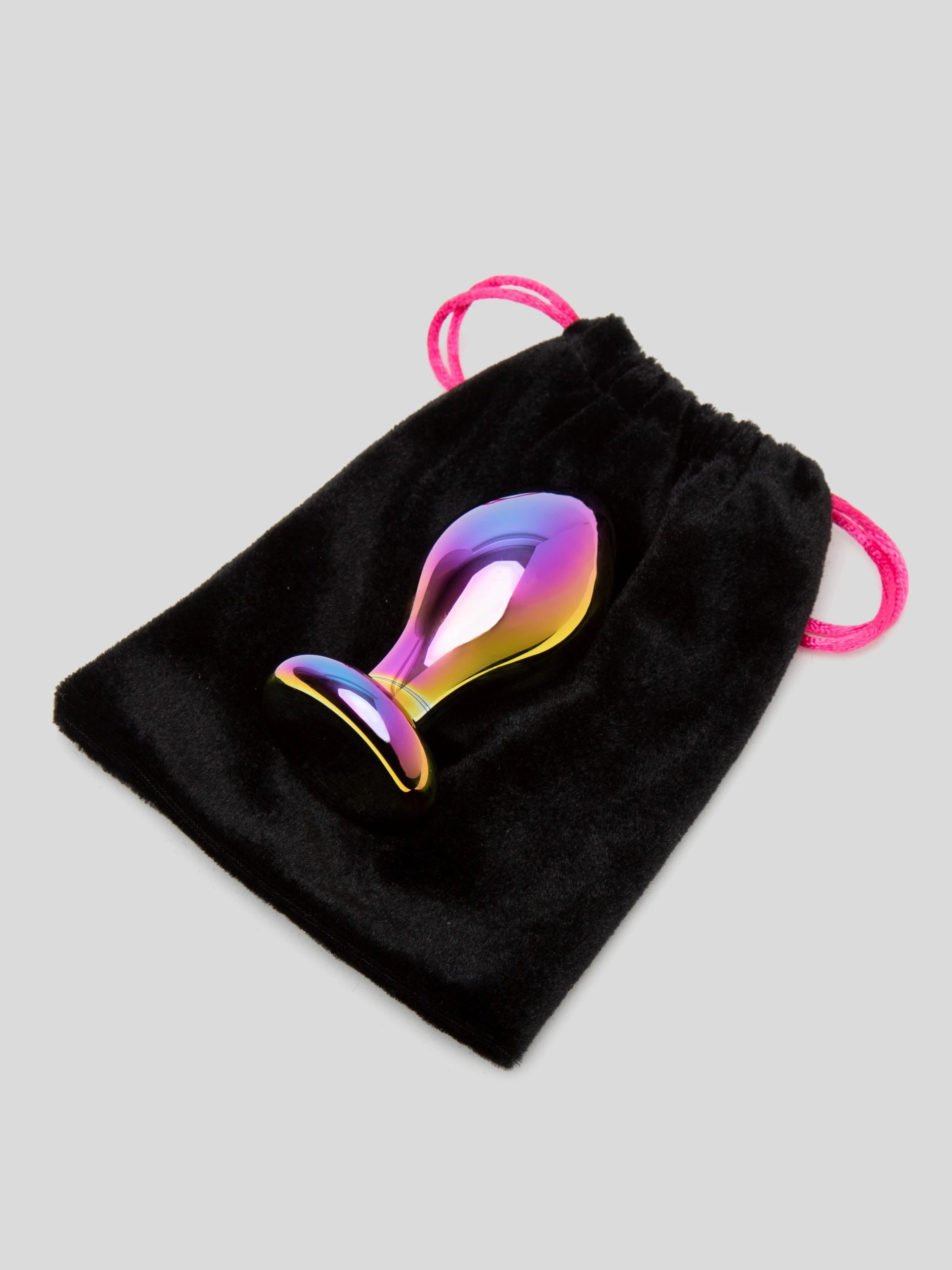 Lovehoney Sensual Glass Small Iridescent Butt Plug 3 Inch 6 Lovehoney Sensual Glass Small Iridescent Butt Plug 3 Inch - Image 4