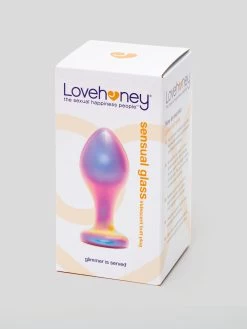 Lovehoney Sensual Glass Small Iridescent Butt Plug 3 Inch 11 Lovehoney Sensual Glass Small Iridescent Butt Plug 3 Inch -Online Sex toys shop 81766 a45363 rainbow 004