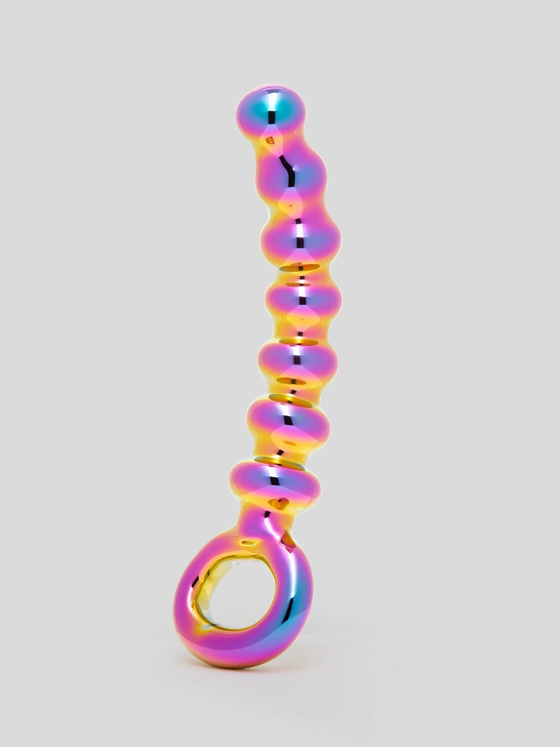 Lovehoney Sensual Glass Iridescent Anal Beads 3 Lovehoney Sensual Glass Iridescent Anal Beads