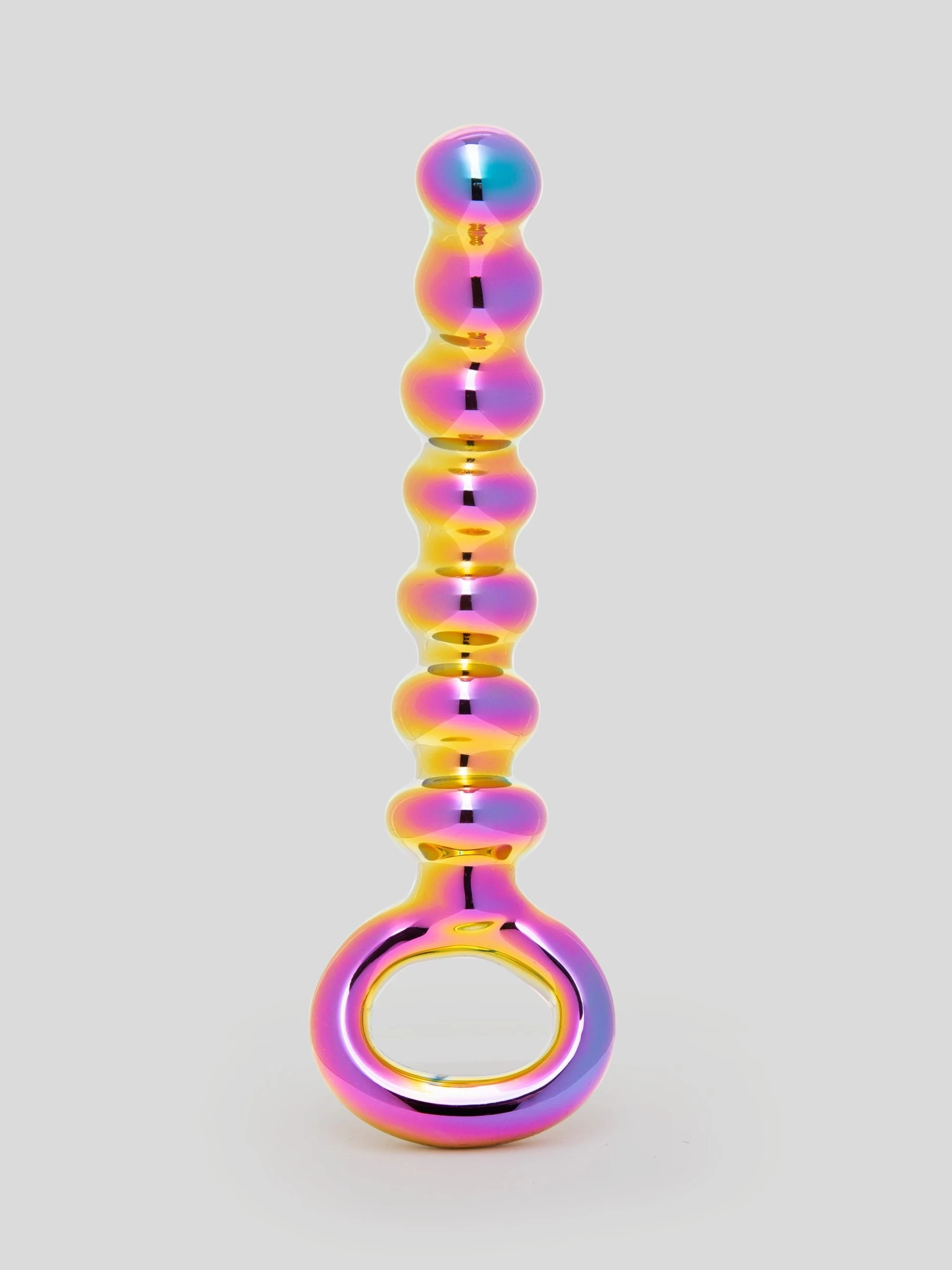 Lovehoney Sensual Glass Iridescent Anal Beads 4 Lovehoney Sensual Glass Iridescent Anal Beads - Image 2