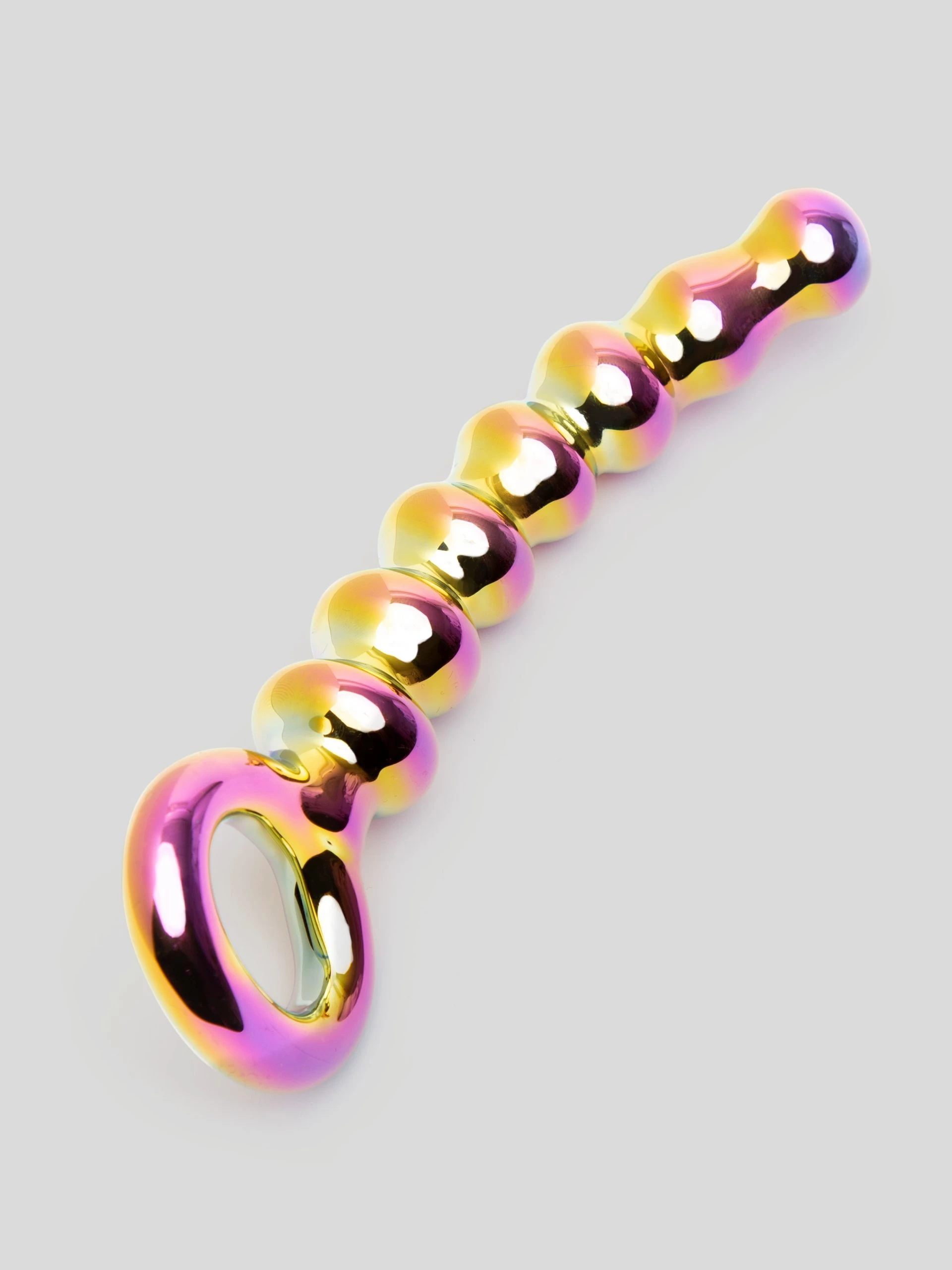 Lovehoney Sensual Glass Iridescent Anal Beads 5 Lovehoney Sensual Glass Iridescent Anal Beads - Image 3