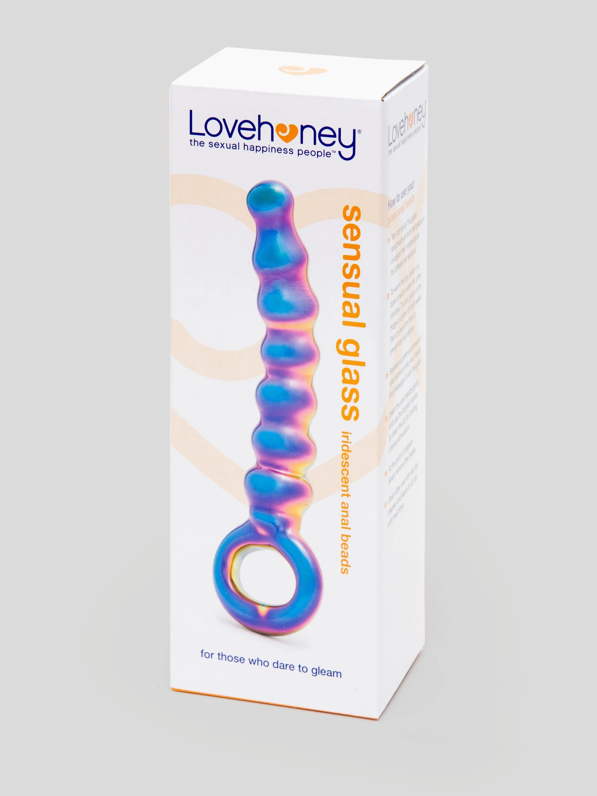 Lovehoney Sensual Glass Iridescent Anal Beads 7 Lovehoney Sensual Glass Iridescent Anal Beads - Image 5