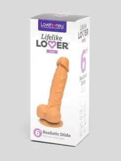 Lifelike Lover Luxe Realistic Silicone Dildo 6 Inch -Online Sex toys shop 81812 a28715 flesh tan 006