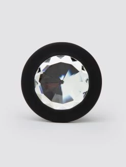 Lovehoney Jewelled Silicone Medium Butt Plug 3.5 Inch -Online Sex toys shop 81826 a45397 black 002