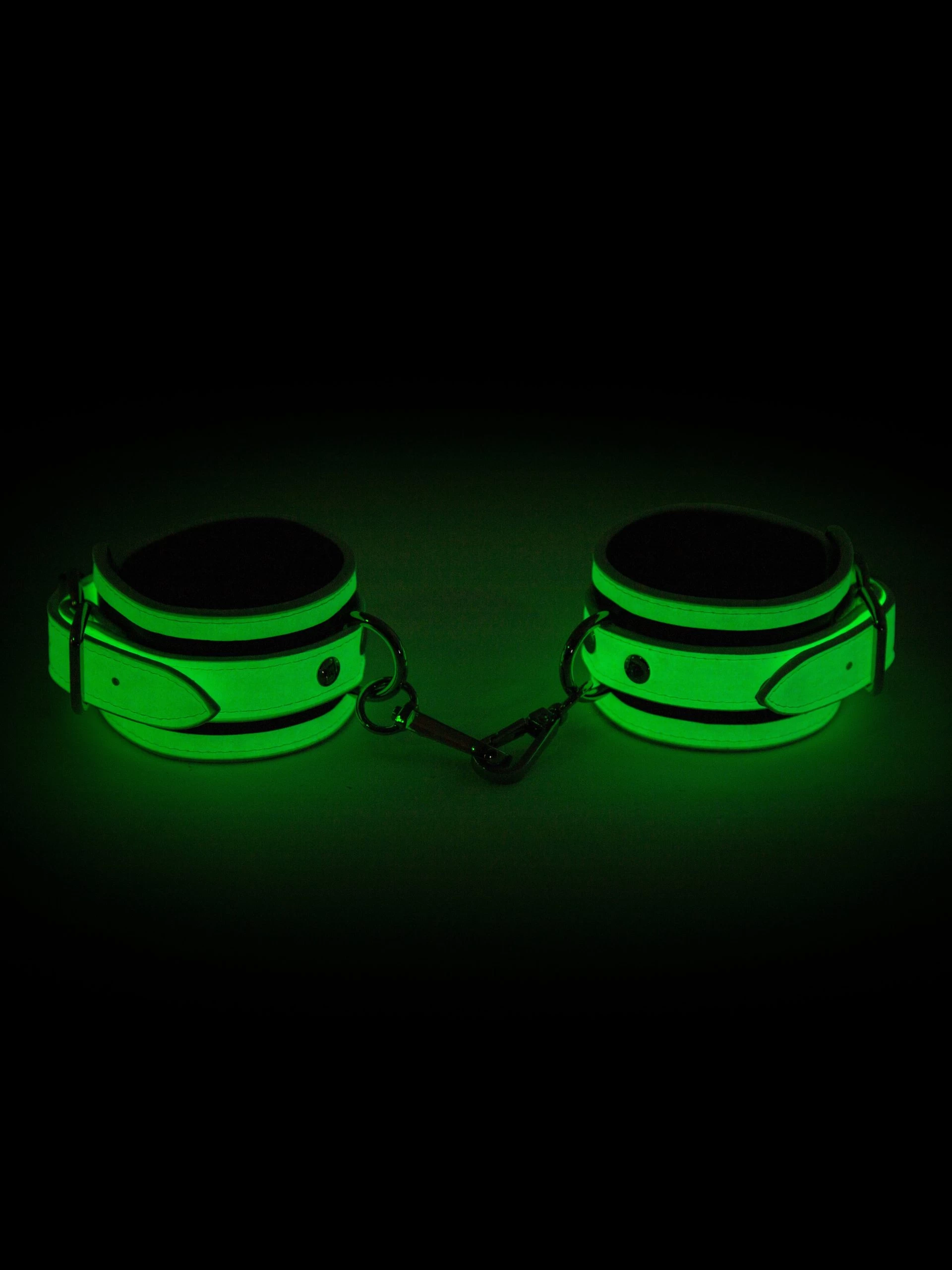 Bondage Boutique Glow-in-the-Dark Wrist Cuffs 4 Bondage Boutique Glow-in-the-Dark Wrist Cuffs - Image 2