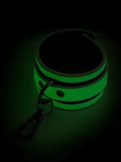 Bondage Boutique Glow-in-the-Dark Wrist Cuffs 10 Bondage Boutique Glow-in-the-Dark Wrist Cuffs -Online Sex toys shop 81899 a45441 black 003