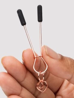 Bondage Boutique Rose Gold Adjustable Nipple Clamps -Online Sex toys shop 81919 a45459 gold 002