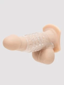 Lovehoney Bumpy Ride Textured Penis Sleeve With Ball Loop -Online Sex toys shop 82034 a45528 clear 002