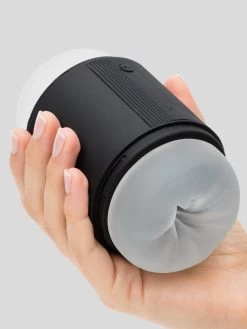 Blowmotion Real-Feel Dual Entrance Textured Vibrating Masturbator 18 Blowmotion Real-Feel Dual Entrance Textured Vibrating Masturbator -Online Sex toys shop 82237 a45661 black 007