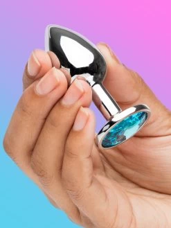 Lovehoney Silver Jewelled Aluminum Beginner's Butt Plug 2.5 Inch -Online Sex toys shop 82311 a45716 silver 001