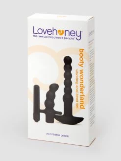Lovehoney Booty Wonderland Vibrating Anal Beads Set -Online Sex toys shop 82313 a45718 black 005