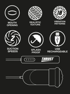 THRUST Pro Tech Realistic Auto Suction Masturbator -Online Sex toys shop 82397 a45781 flesh pink 005