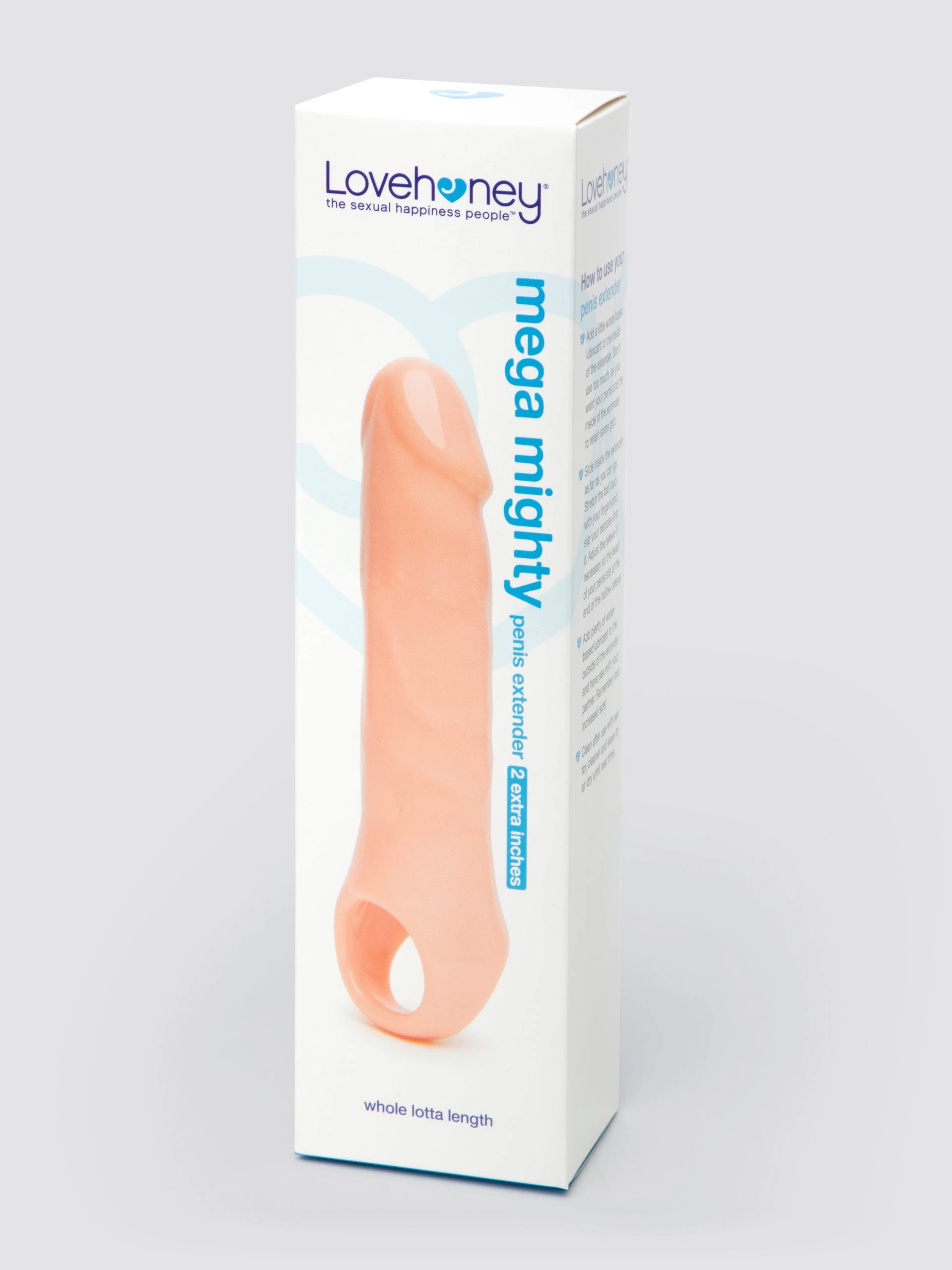 Lovehoney Mega Mighty Penis Extender With Ball Loop Flesh Pink 7 Lovehoney Mega Mighty Penis Extender With Ball Loop Flesh Pink - Image 5