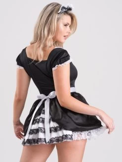 Lovehoney Fantasy French Maid Luxe Costume -Online Sex toys shop 82551 a45876 black regular 002