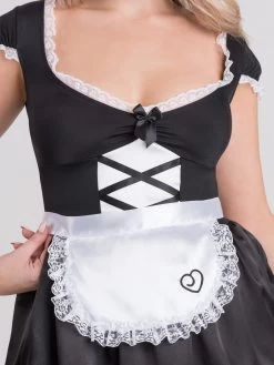 Lovehoney Fantasy French Maid Luxe Costume -Online Sex toys shop 82551 a45876 black regular 003