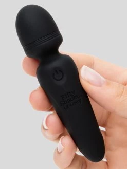 Fifty Shades Of Grey Sensation Rechargeable Mini Wand Vibrator -Online Sex toys shop 82936 a46082 black 003