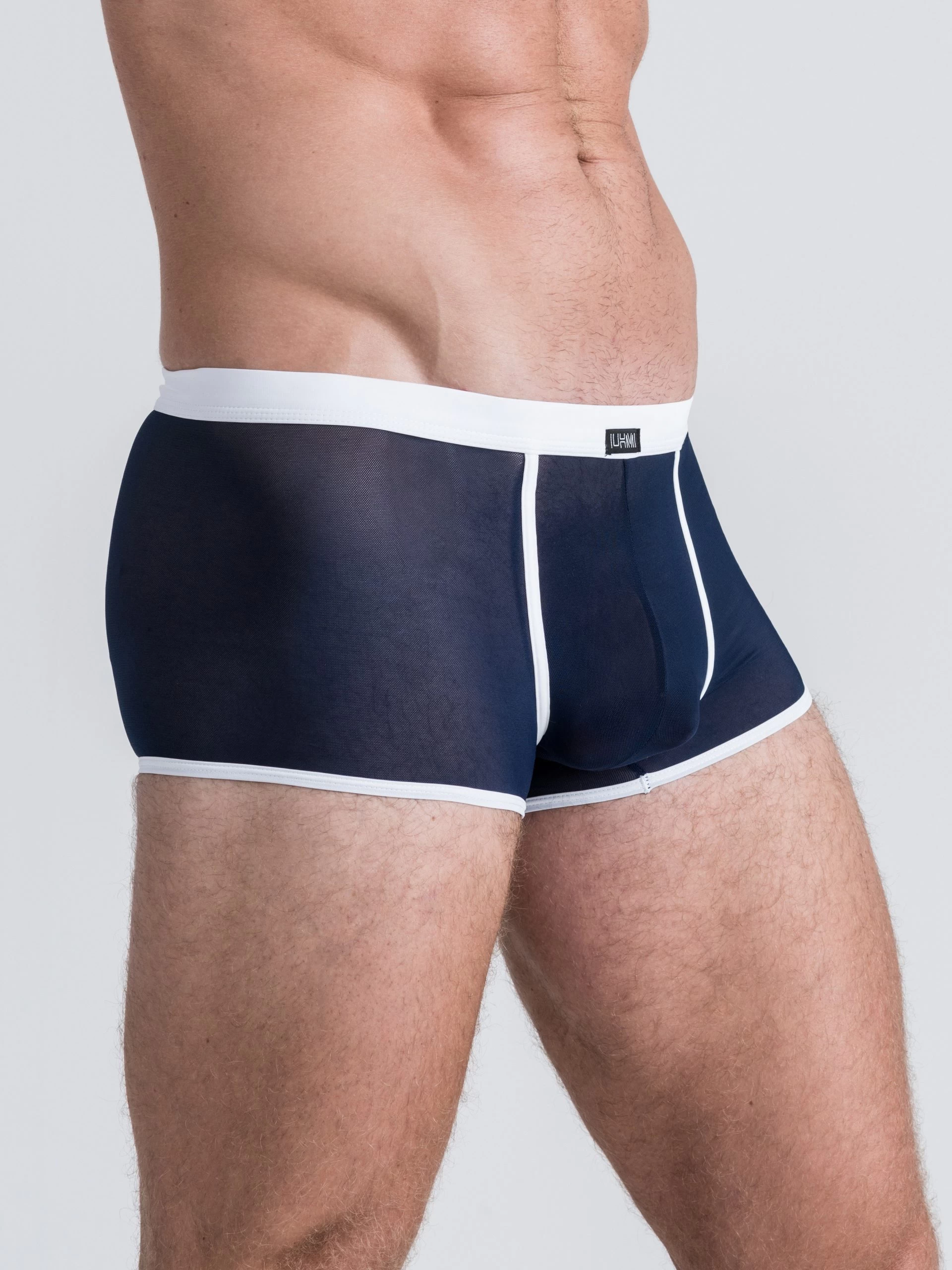 LHM Navy Mesh Boxer Shorts 4 LHM Navy Mesh Boxer Shorts - Image 2