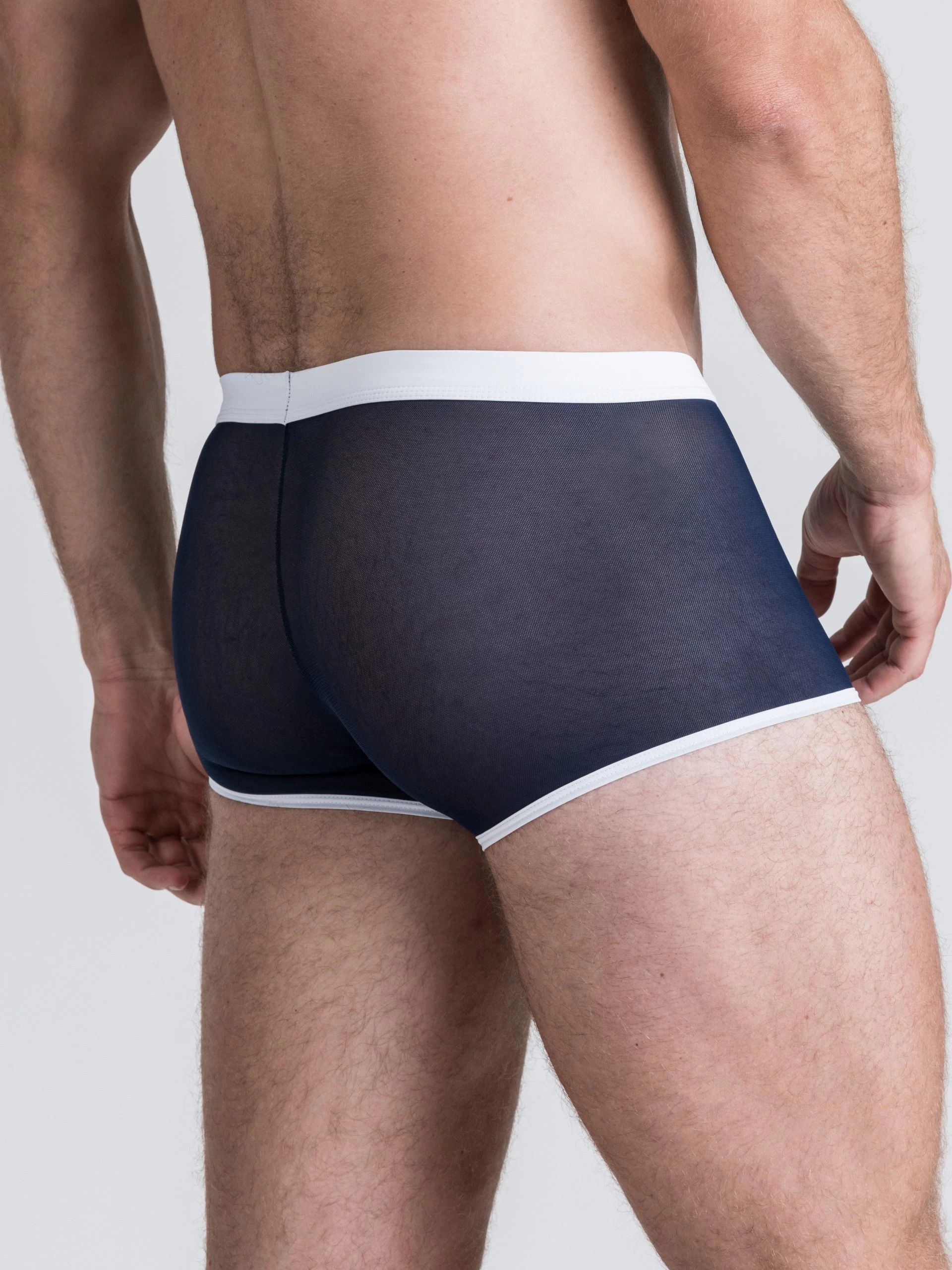 LHM Navy Mesh Boxer Shorts 5 LHM Navy Mesh Boxer Shorts - Image 3