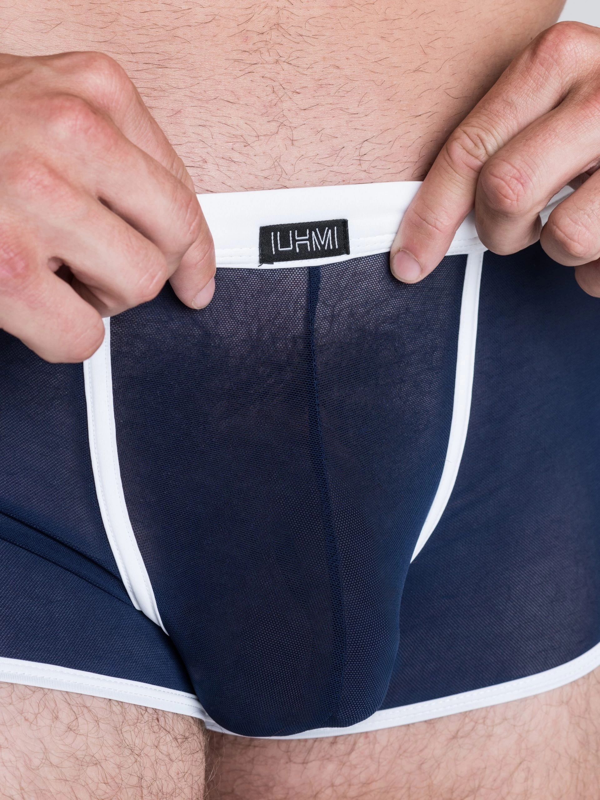 LHM Navy Mesh Boxer Shorts 8 LHM Navy Mesh Boxer Shorts - Image 6