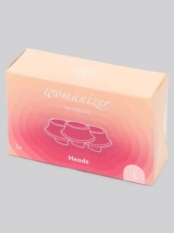 Womanizer Premium Eco Replacement Heads Large (3 Count) -Online Sex toys shop 83298 a46300 pink 002