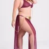 Lovehoney Fantasy Plus Size Desert Princess Costume -Online Sex toys shop 83308 a46309 purple x size 000