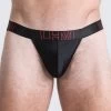 LHM Black Shiny Microfibre Jockstrap
